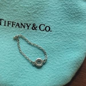 Tiffany & Co Elsa Peretti™ Color by the Yard Ring in Silver with an Aquamarine